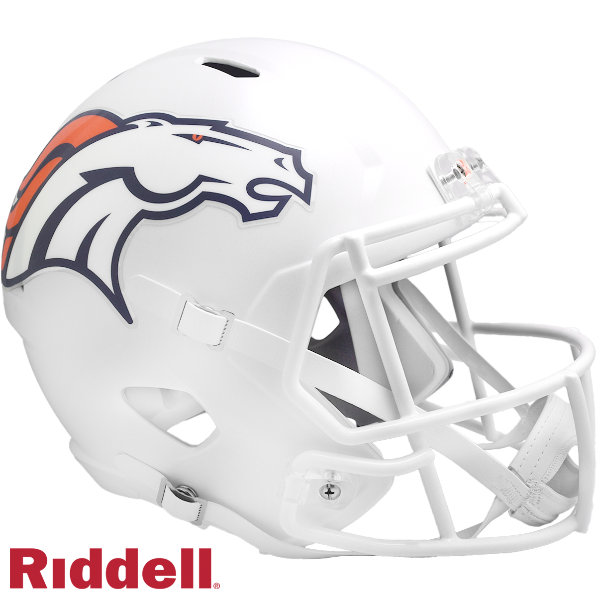 Denver Broncos Helmet Riddell Replica Full Size Speed Style On-Field Alternate 2024