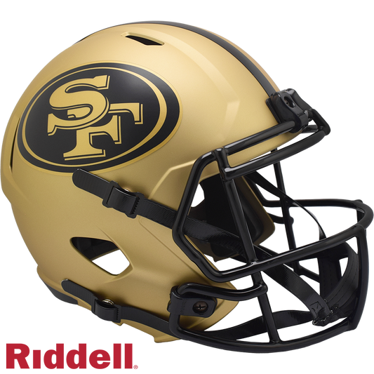 San Francisco 49ers Helmet Riddell Replica Full Size Speed Style Rave Alternate