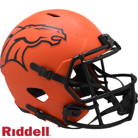 Denver Broncos Helmet Riddell Replica Full Size Speed Style Rave Alternate