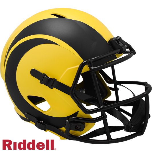 Los Angeles Rams Helmet Riddell Replica Full Size Speed Style Rave Alternate