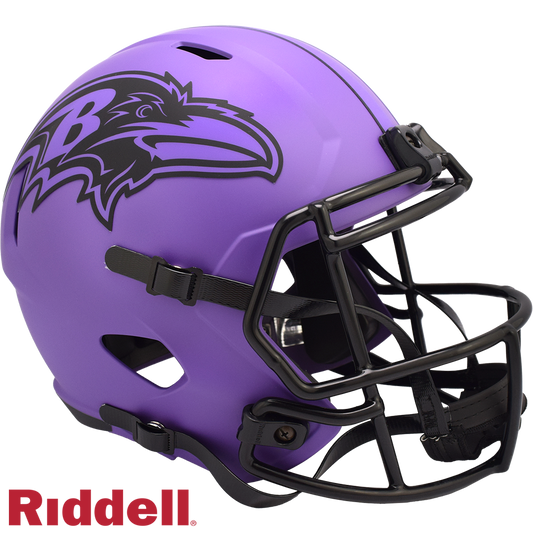 Baltimore Ravens Helmet Riddell Replica Full Size Speed Style Rave Alternate