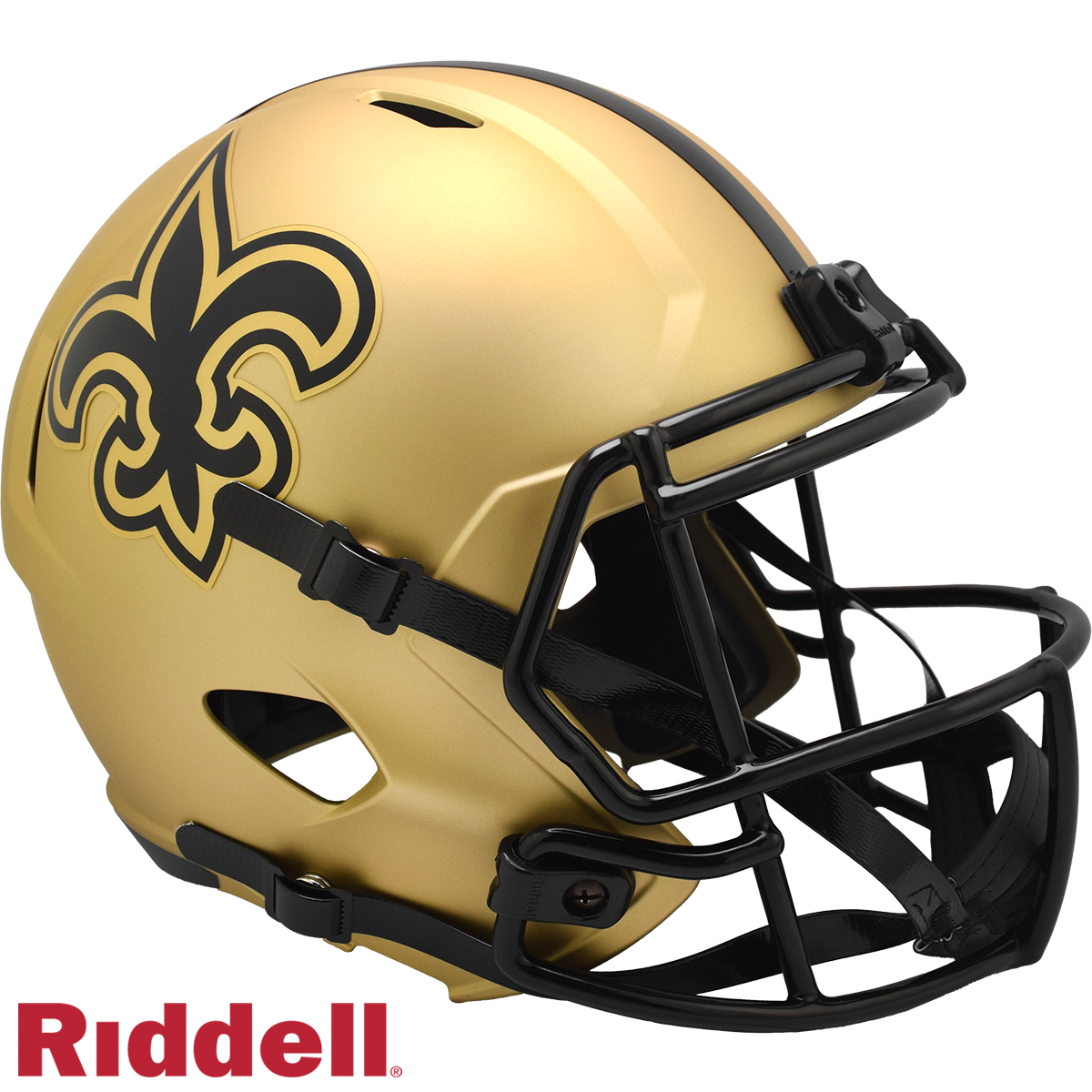 New Orleans Saints Helmet Riddell Replica Full Size Speed Style Rave Alternate