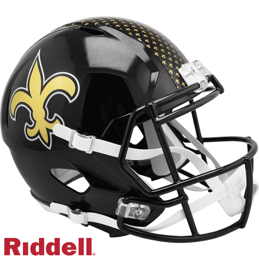 New Orleans Saints Helmet Riddell Replica Full Size Speed Style On-Field Alternate - Special Order