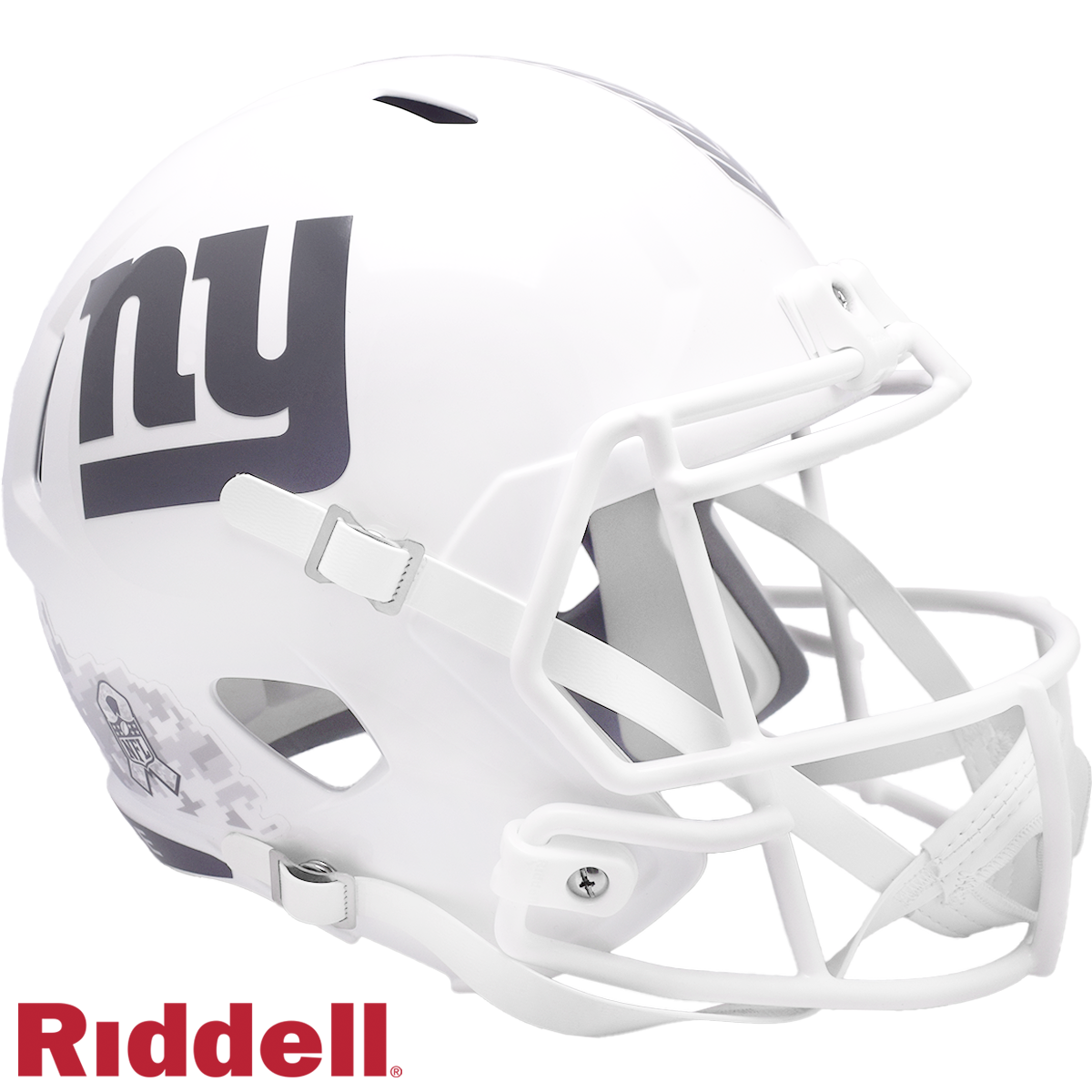 New York Giants Helmet Riddell Replica Full Size Speed Style Salute To Service 2024