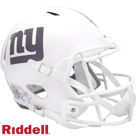 New York Giants Helmet Riddell Replica Full Size Speed Style Salute To Service 2024