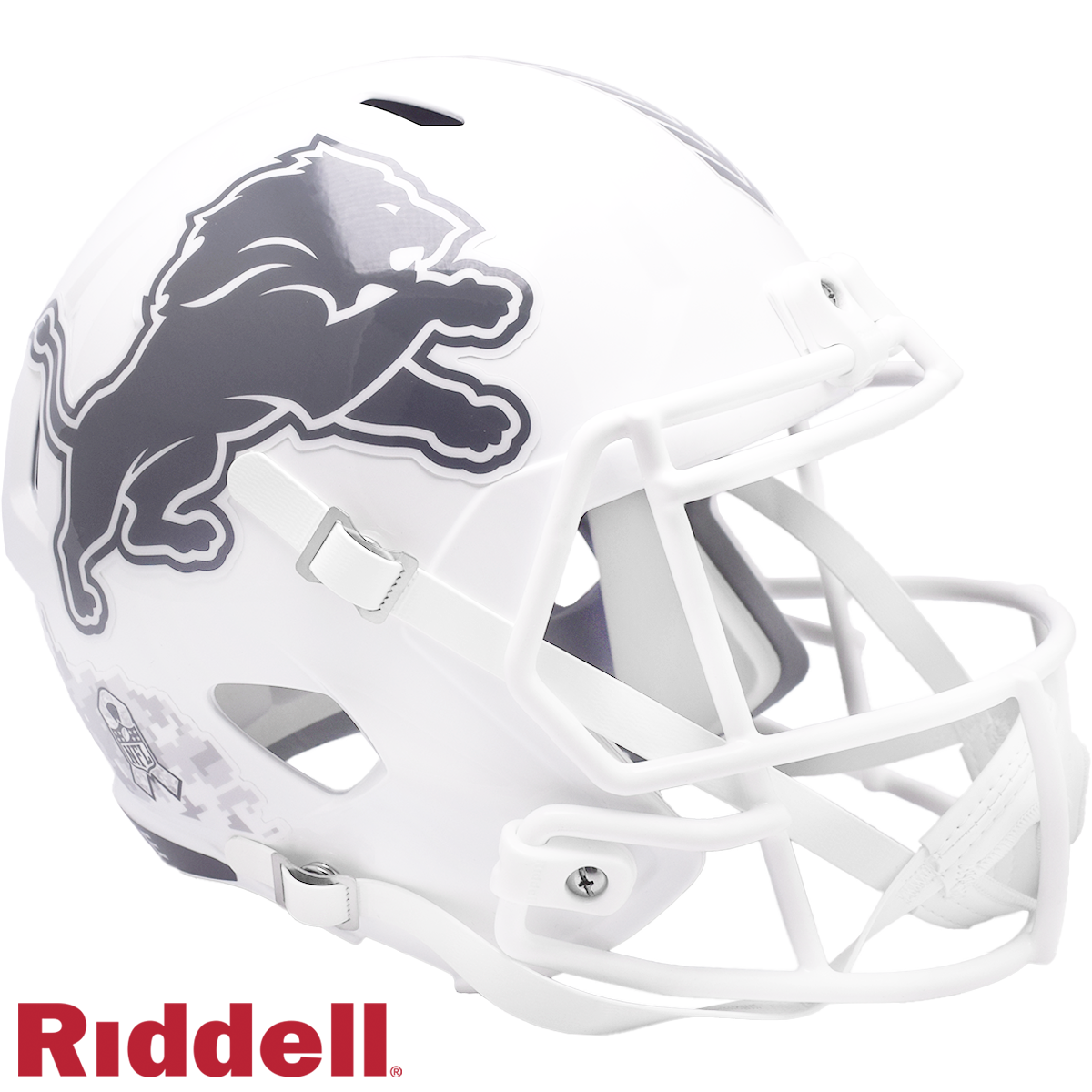Detroit Lions Helmet Riddell Replica Full Size Speed Style Salute To Service 2024