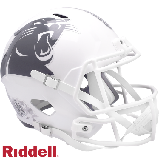 Carolina Panthers Helmet Riddell Replica Full Size Speed Style Salute To Service 2024