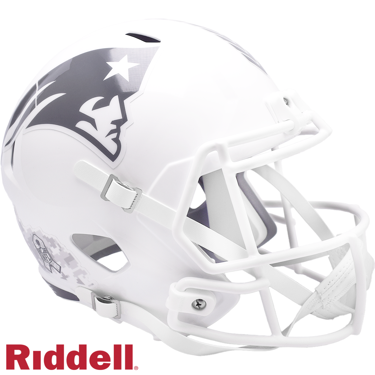 New England Patriots Helmet Riddell Replica Full Size Speed Style Salute To Service 2024