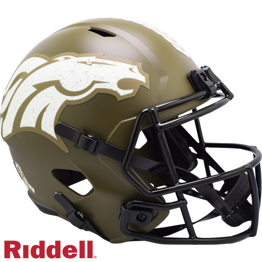 Denver Broncos Helmet Riddell Replica Full Size Speed Style Salute To Service 2022