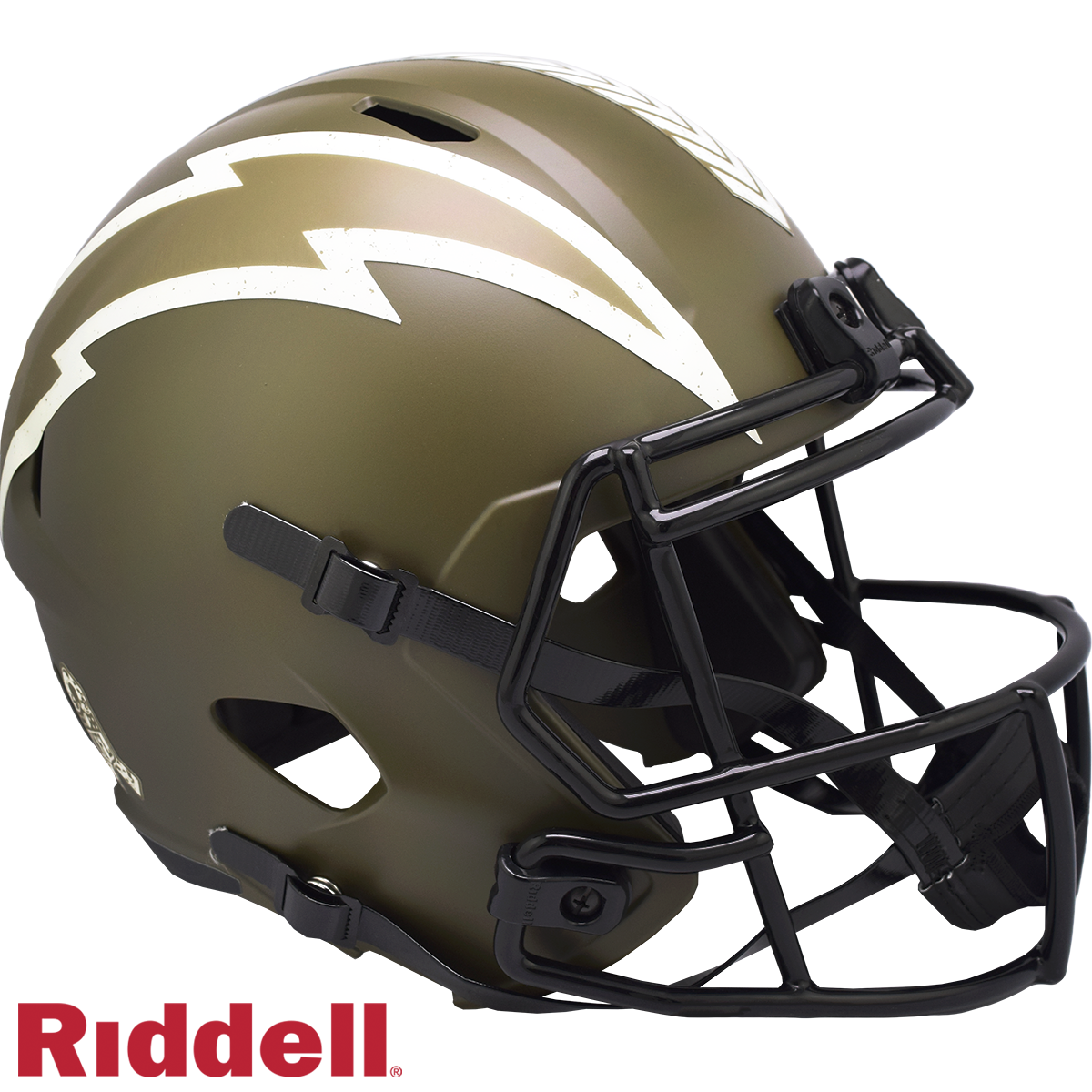 Los Angeles Chargers Helmet Riddell Replica Full Size Speed Style Salute To Service 2022