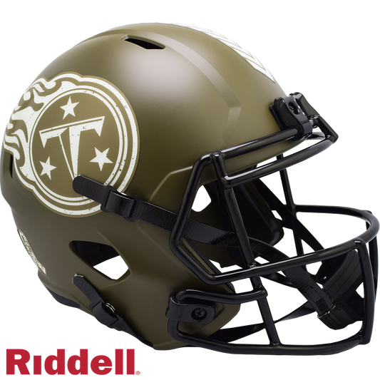 Tennessee Titans Helmet Riddell Replica Full Size Speed Style Salute To Service 2022