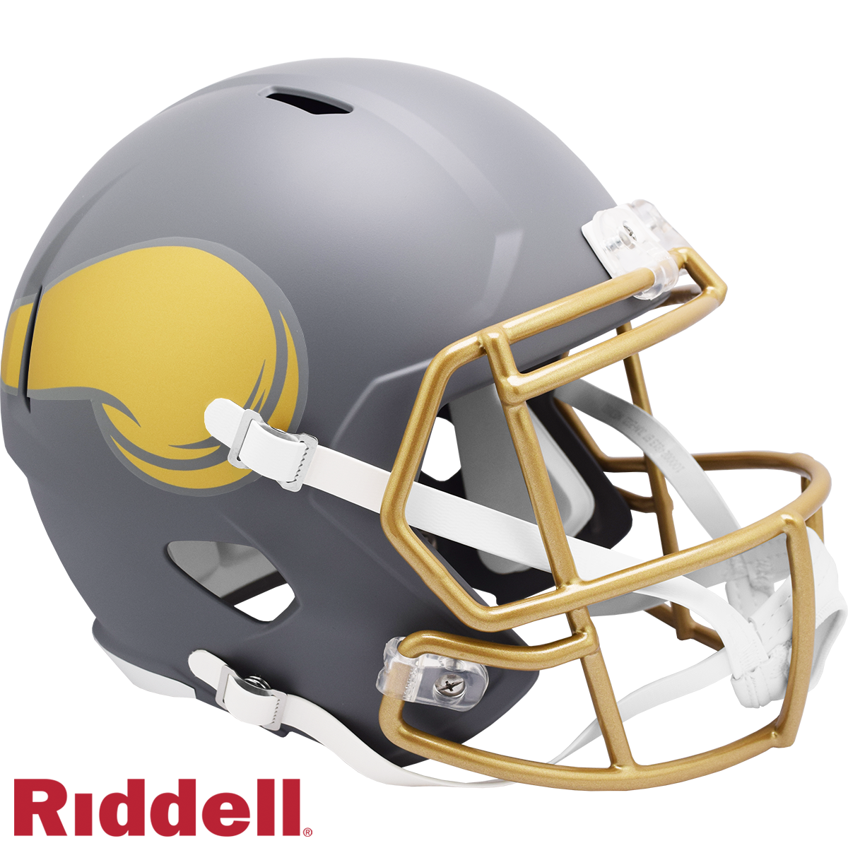 Minnesota Vikings Helmet Riddell Replica Full Size Speed Style Slate Alternate