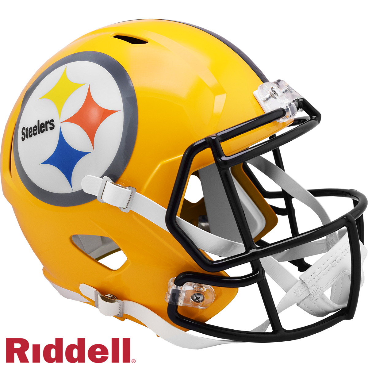 Pittsburgh Steelers Helmet Riddell Replica Full Size Speed Style 2007 Gold T/B