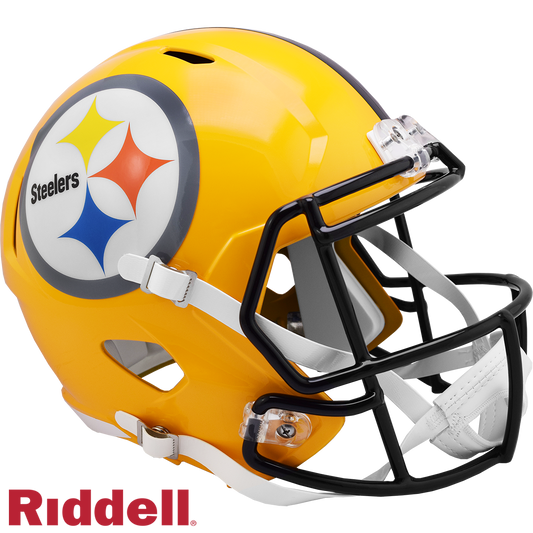 Pittsburgh Steelers Helmet Riddell Replica Full Size Speed Style 2007 Gold T/B