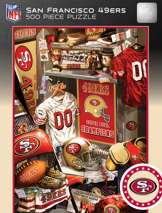 San Francisco 49ers Puzzle 500 Piece Locker Room