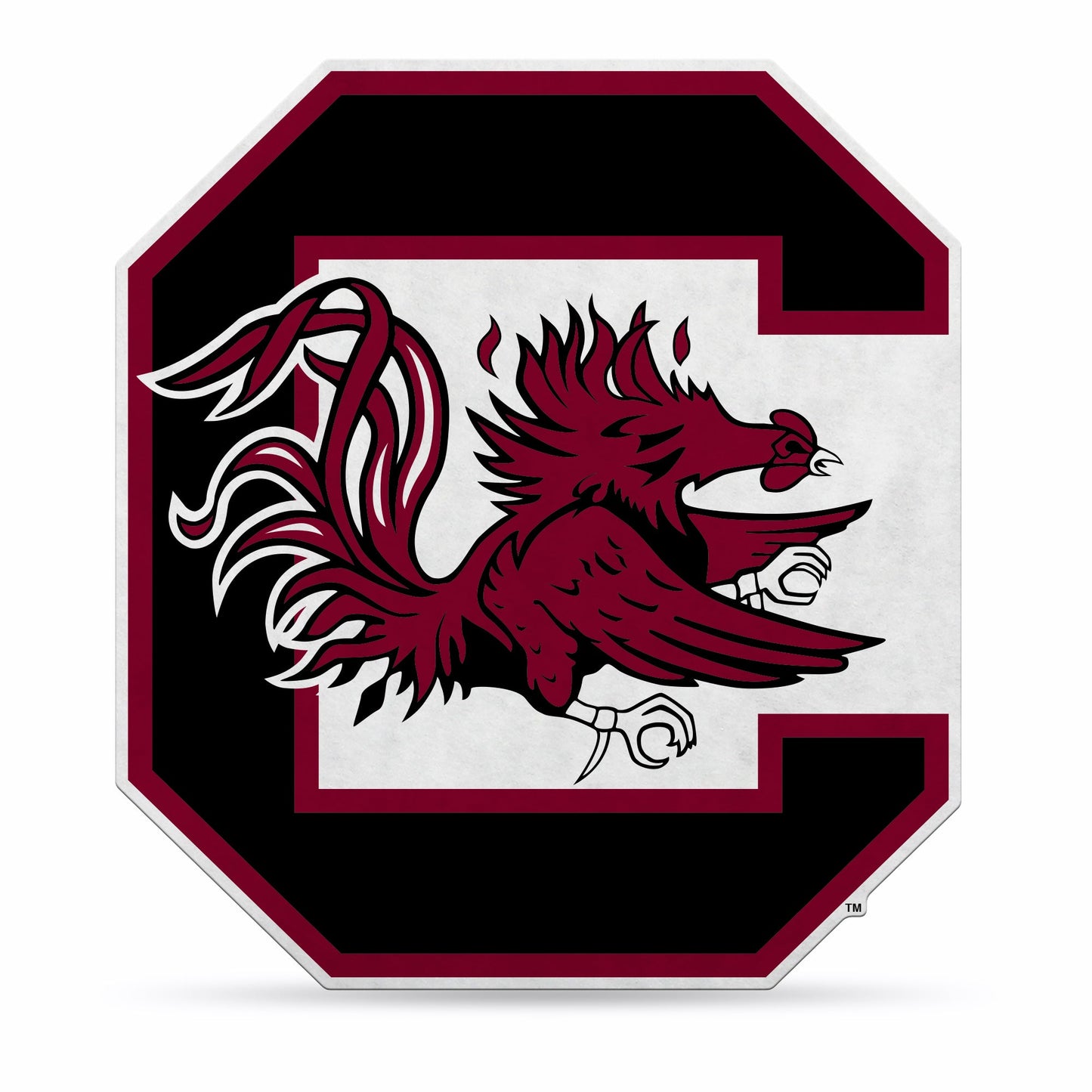 South Carolina Gamecocks Pennant Shape Cut Logo Design