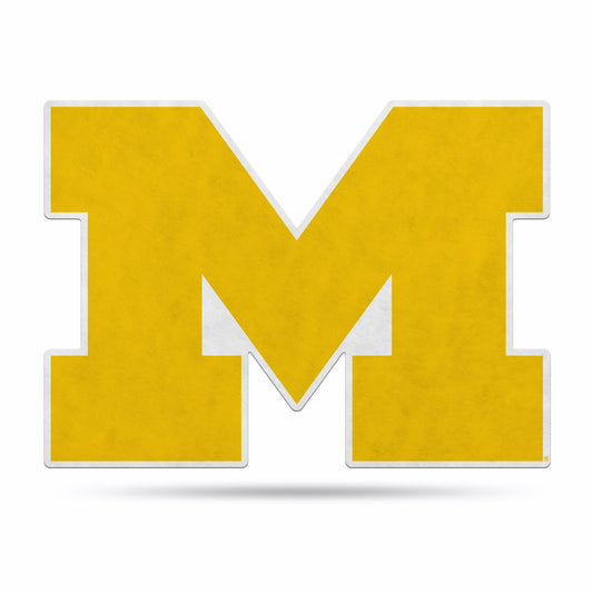Michigan Wolverines Pennant Shape Cut Logo Design