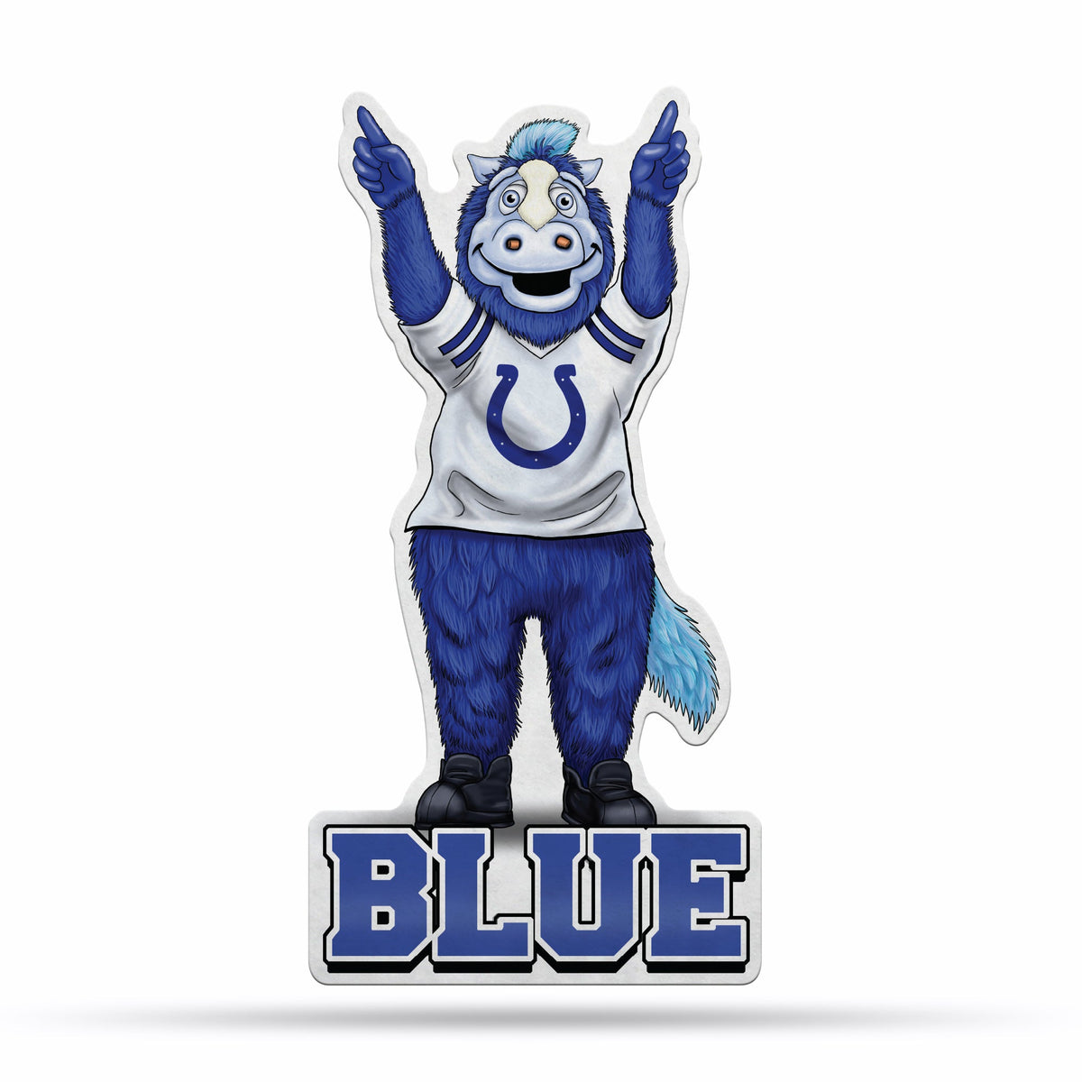 Indianapolis Colts Pennant Shape Cut Mascot Design - Special Order