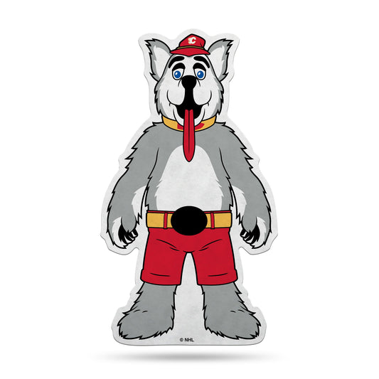 Calgary Flames Pennant Shape Cut Mascot Design Special Order