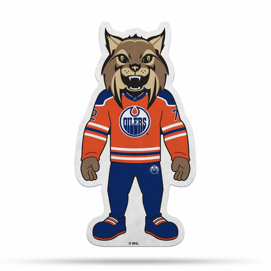 Edmonton Oilers Pennant Shape Cut Mascot Design - Special Order