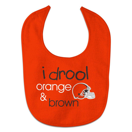 Cleveland Browns Baby Bib All Pro Style I Drool Design