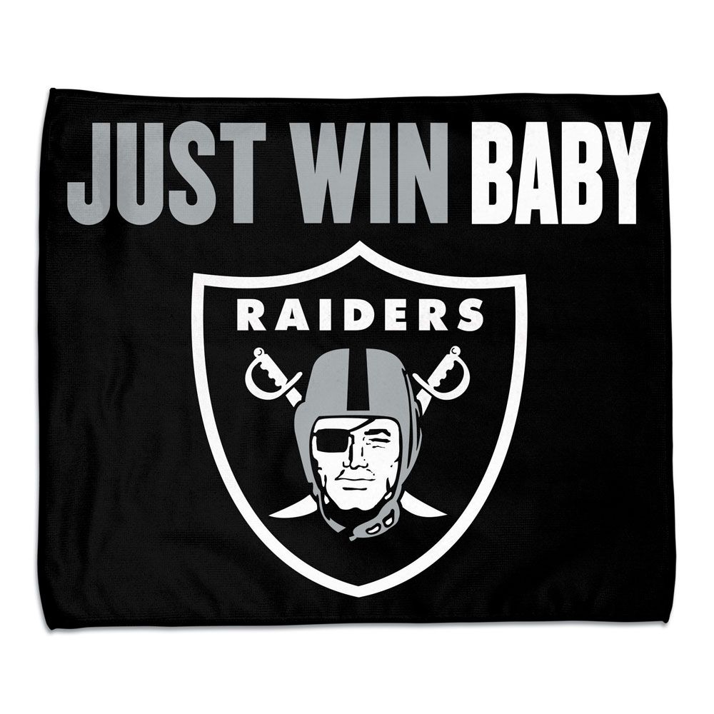 Las Vegas Raiders Towel 15x18 Rally Style Full Color