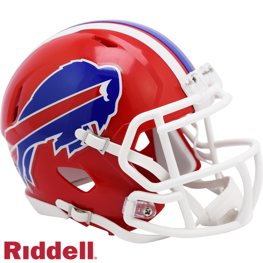 Buffalo Bills Helmet Riddell Replica Mini Speed Style 1987-2001 T/B Periodic Restock