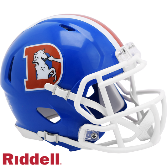 Denver Broncos Helmet Riddell Replica Mini Speed Style 1975-1996 T/B Periodic Restock
