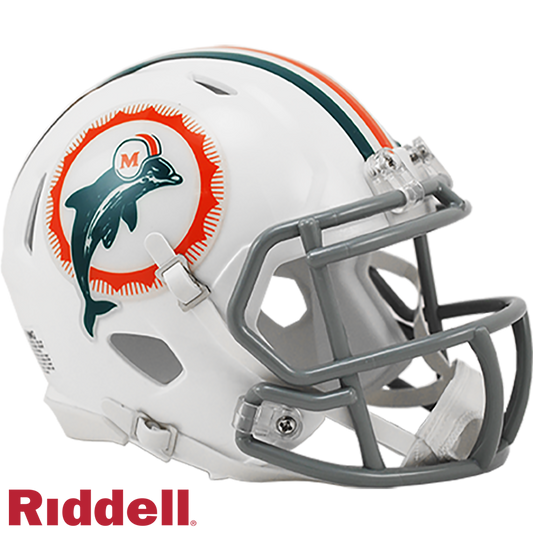 Miami Dolphins Helmet Riddell Replica Mini Speed Style 1972 T/B Periodic Restock