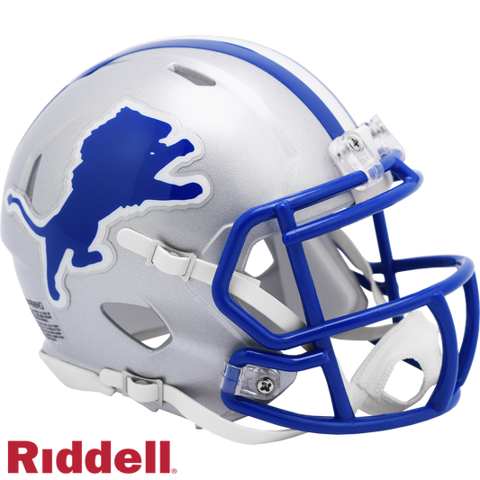 Detroit Lions Helmet Riddell Replica Mini Speed Style 1983-2002 T/B Periodic Restock