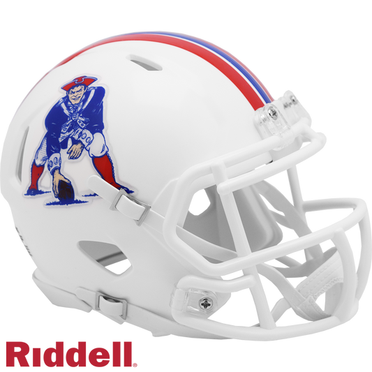 New England Patriots Helmet Riddell Replica Mini Speed Style 1982-1989 T/B Periodic Restock