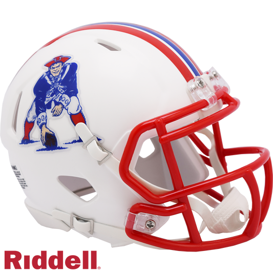 New England Patriots Helmet Riddell Replica Mini Speed Style 1990-1992 T/B Periodic Restock