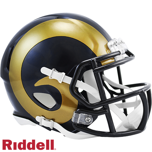 Los Angeles Rams Helmet Riddell Replica Mini Speed Style 2000-2016 T/B Periodic Restock