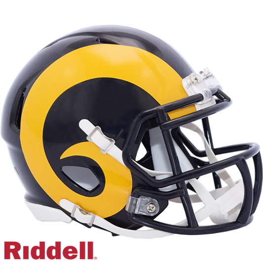 Los Angeles Rams Helmet Riddell Replica Mini Speed Style 1981-1999 T/B Periodic Restock
