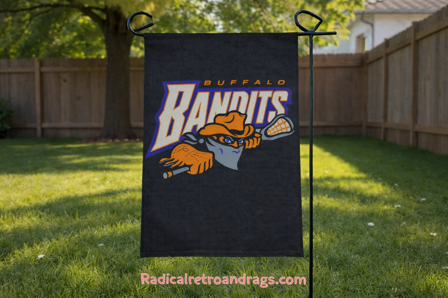 Buffalo Bandits Garden Flag 11.5 X 17.5 New Double Sided Flag only.
