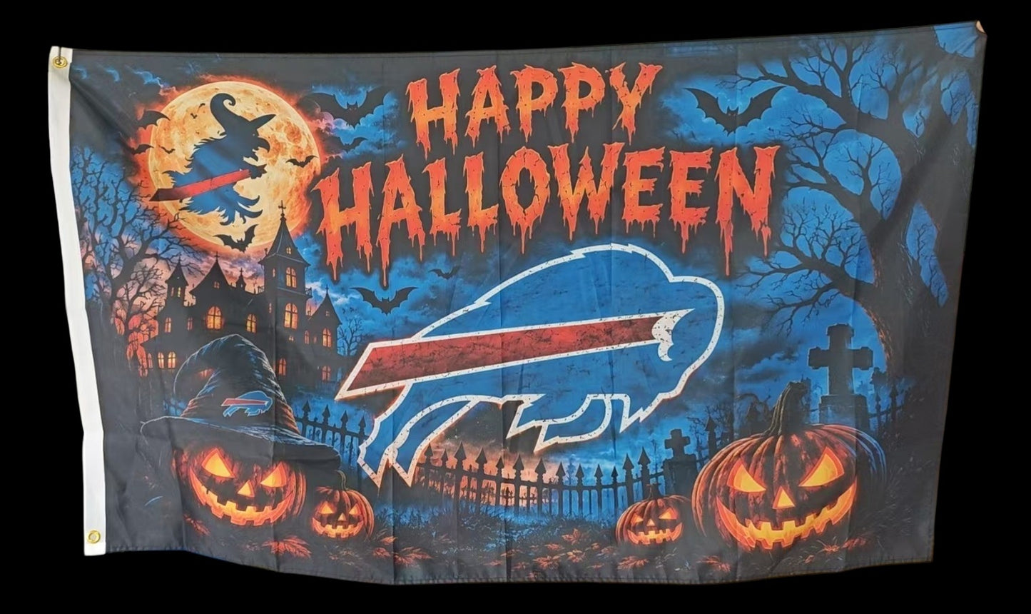 Buffalo Bills Halloween 3'x5' Flag Limited FREE SHIPPING