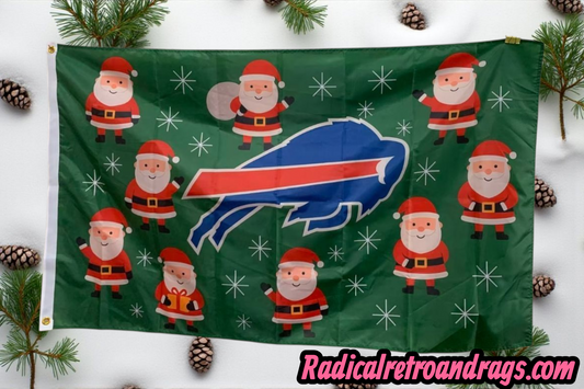 Buffalo Bills Christmas 3'x5' Flag NEW FREE SHIPPING