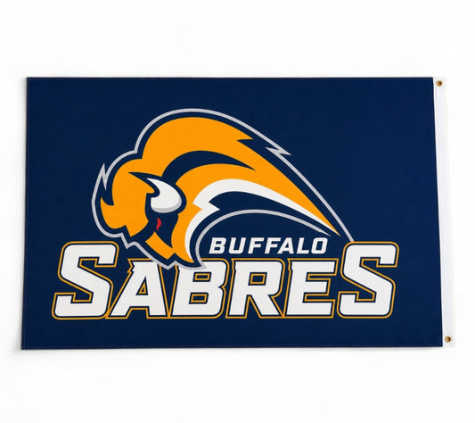 Buffalo Sabres 3'x5' Flag Slug Logo NEW FREE SHIPPING