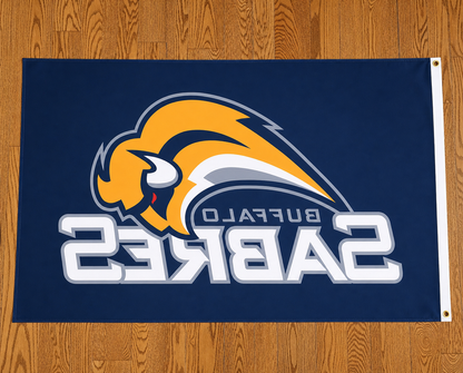 Buffalo Sabres 3'x5' Flag Slug Logo NEW FREE SHIPPING
