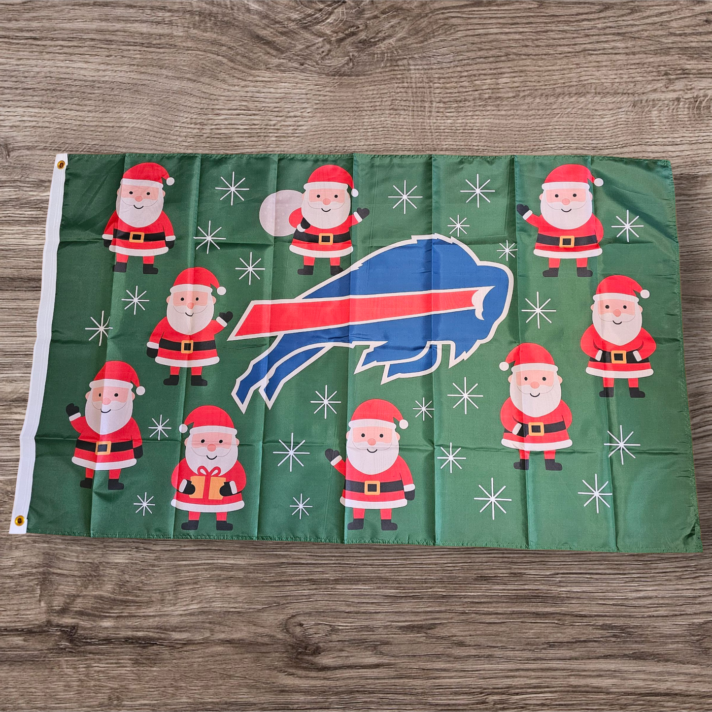 Buffalo Bills Christmas 3'x5' Flag NEW FREE SHIPPING