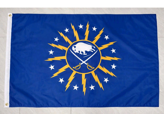 Buffalo Sabres 3'x5' Flag NEW FREE SHIPPING City of Buffalo Logo