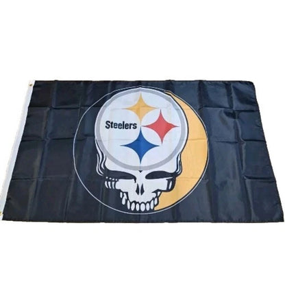 Pittsburgh Steelers Grateful Dead 3'x5' Flag Banner