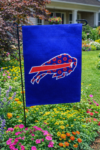 Buffalo Bills Phish Donuts Garden Flag 11.5 X 17.5 New Double Sided Flag only
