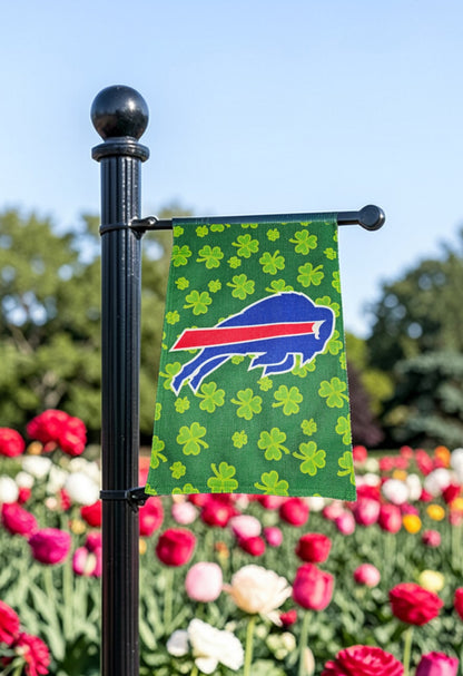 Buffalo Bills Irish Garden Flag 11.5 X 17.5 New Double Sided Flag only