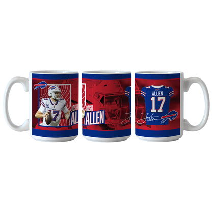 Josh Allen Buffalo Bills 15 oz Coffee Mug by Logo Brands