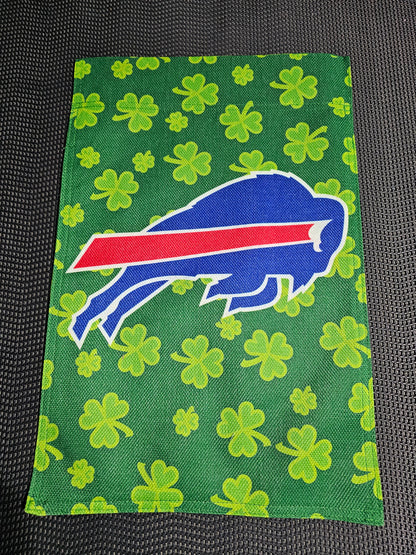 Buffalo Bills Irish Garden Flag 11.5 X 17.5 New Double Sided Flag only