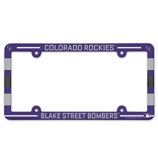 Colorado Rockies License Plate Frame Plastic Full Color Style