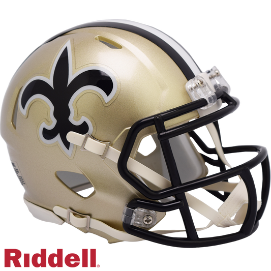 New Orleans Saints Helmet Riddell Replica Mini Speed Style 1976-1999 T/B Periodic Restock