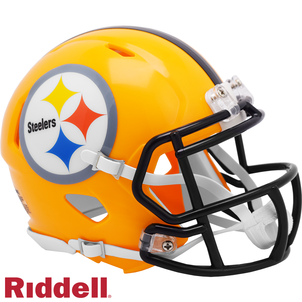 Pittsburgh Steelers Helmet Riddell Replica Mini Speed Style 2007 Gold T/B Periodic Restock